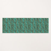 Yoga Mat - Blue And Gold Pattern (Voorkant (horizontaal))
