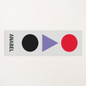 Yoga Mat gekleurde elementen met monogram (Voorkant (horizontaal))