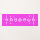 Yoga mat guide 7 chakras roze design (Achterkant (horizontaal))