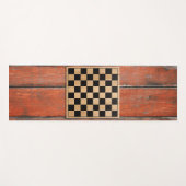 Yoga Mat  Houten Vloer Schaakbord (Voorkant (horizontaal))