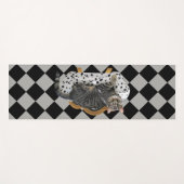 Yoga Mat Lazy Cat Diamond Hatch (Voorkant (horizontaal))