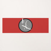 Yoga Mat MET CLOUDS EN WILDE HOREN (Achterkant (horizontaal))