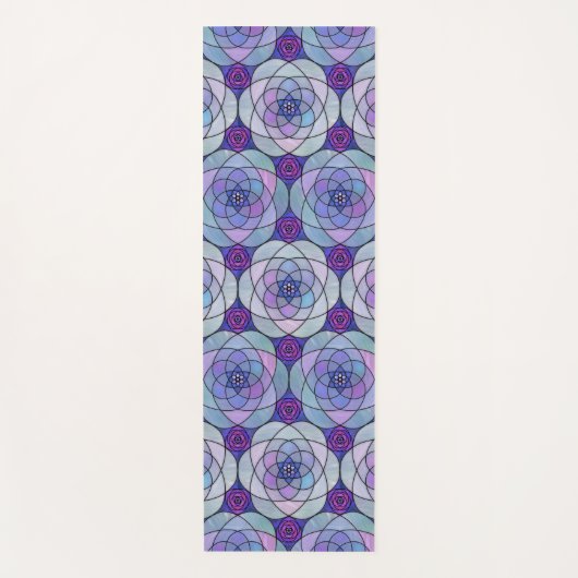 Yoga Mat met juweelgetinte mandala (Voorkant)