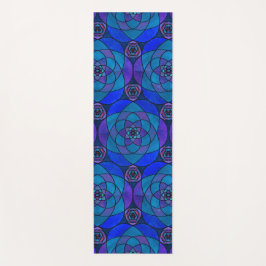 Yoga mat met rijke juweel-getinte mandala