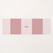 Yoga Mat - Personalised Pink Stripes Pattern (Voorkant (horizontaal))