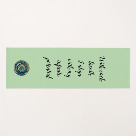 Yoga Mat with portal/mantra original art (Voorkant (horizontaal))