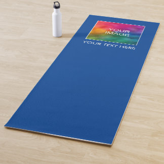 Yoga Mats Jouw tekst Foto here Sjabloon Deep Blue Yogamat