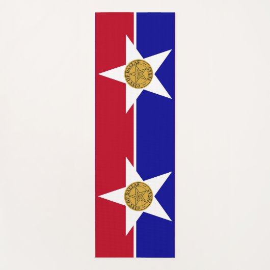 Yoga Mats met vlag van Dallas, Verenigde Staten Yogamat (Voorkant)