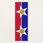 Yoga Mats met vlag van Dallas, Verenigde Staten Yogamat (Achterkant)