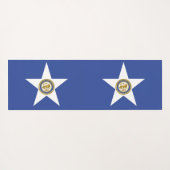 Yoga Mats met vlag van Houston, VS Yogamat (Achterkant (horizontaal))