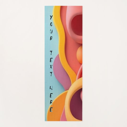 Yoga matten fitness gear aangepaste tekst (Voorkant)