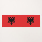 Yoga Matten met vlag van Albanië (Achterkant (horizontaal))
