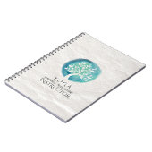 YOGA MEDA-instructeur Elegant Waterverf Tree Notitieboek (Linkerzijde)