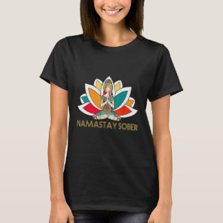 Yoga Meditate Uitademen Inhalatie Tipsy Drink Nama T-shirt