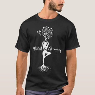 Yoga Meditatie Boom van Goed Leven Geworteld groei T-shirt