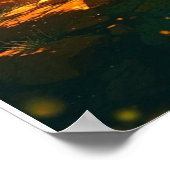 yoga meditatie houding poster (Hoek)