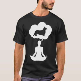 Yoga Meditatie Innerlijke Vrede Denk Aan Mijn Corg T-shirt