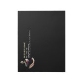 Yoga Meditatie Instructeur Lotus Pose Brush Stroke Notitieblok (Gedraaid)