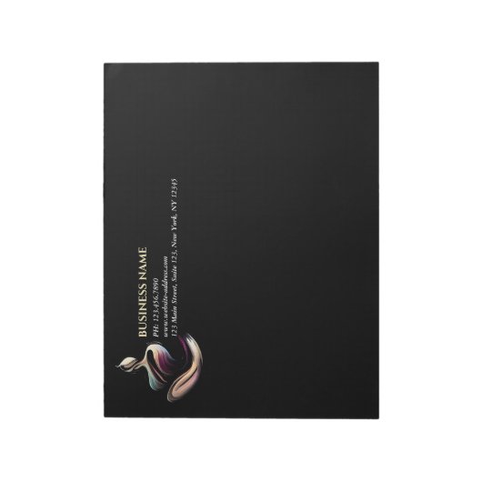 Yoga Meditatie Instructeur Lotus Pose Brush Stroke Notitieblok (Gedraaid)