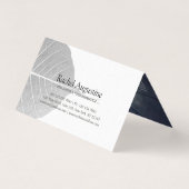 Yoga Meditatie Instructeur Lotus Pose Brush Stroke Visitekaartjes (Achterkant)