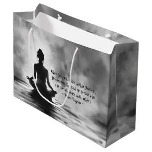 Yoga Meditatie Instructeur Lotus Pose Inkt Schilde Groot Cadeauzakje