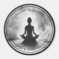 Yoga Meditatie Instructeur Lotus Pose Inkt Schilde