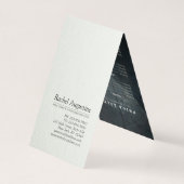 Yoga Meditatie Instructeur Lotus Pose Inkt Schilde Visitekaartjes (Achterkant)