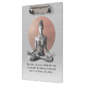 Yoga Meditatie Instructeur Reiki Master Lotus Pose Klembord (Links)