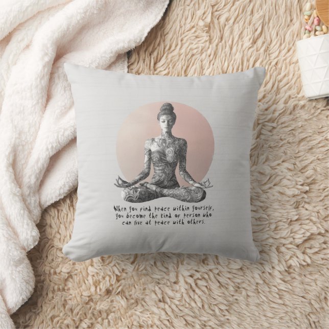 Yoga Meditatie Instructeur Reiki Master Lotus Pose Kussen (Deken)