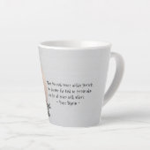 Yoga Meditatie Instructeur Reiki Master Lotus Pose Latte Mok (Rechterhoek)