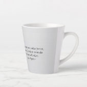 Yoga Meditatie Instructeur Reiki Master Lotus Pose Latte Mok (Rechts)