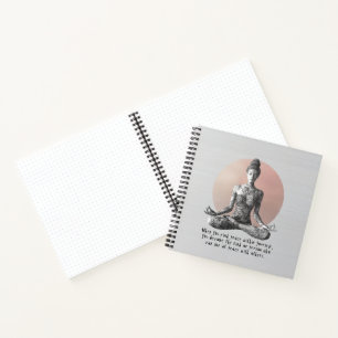 Yoga Meditatie Instructeur Reiki Master Lotus Pose Notitieboek
