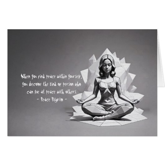 Yoga Meditatie Instructeur Reiki Master Low Poly (Voorkant Horizontaal)