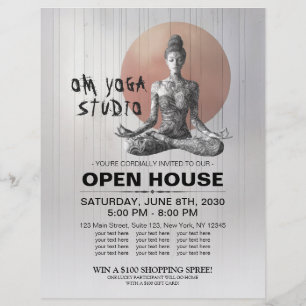 Yoga Meditatie Instructeur Reiki Meester Lotus Hou Flyer
