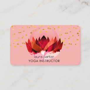 Yoga Meditatie Lotus Bloem Massage Wellness Visitekaartje