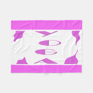 Yoga meditatie relaxatie bleek paars witte yoga fleece deken