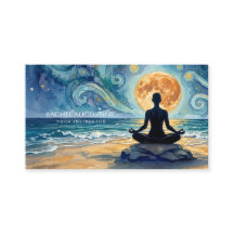 Yoga Meditatie Sterrennacht Hemel Maan Oceaan Stra