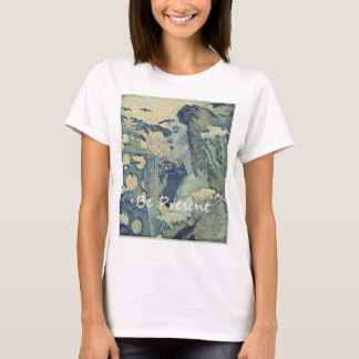 Yoga & Meditatie Vibe Vrouw Blauw T-shirt