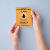 Yoga Meditatie Workshop Yoga Wellness Flyer (Hand)