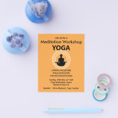 Yoga Meditatie Workshop Yoga Wellness Flyer (Enkel)