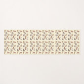 Yoga Meditating Cats Pattern Yogamat (Voorkant (horizontaal))
