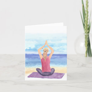 Yoga Meditation All Occasion Note Card Feestdagen Kaart