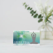 Yoga, méditation, Carte de visite spirituel (Debout devant)