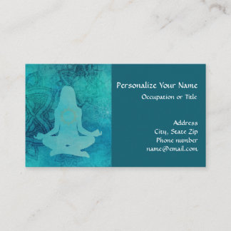 Yoga Meditation Chakra Zen Visitekaartje