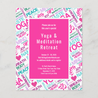Yoga Meditation Event Retreat of Workshop Flyer
