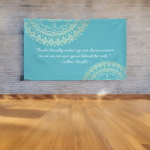 Yoga Meditation Instructor Blue Gold Mandala Quote Spandoek