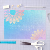 Yoga Meditation Instructor Blue Gold Mandala Quote Tissuepapier (Craft)