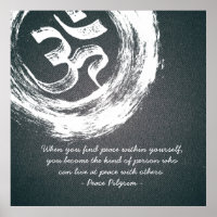 YOGA-Meditation Instructor citeert OM- & ZEN-symbo