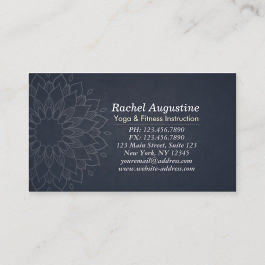 Yoga Meditation Instructor Class Pass Loyalty Kaar (Achterkant)