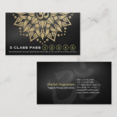 Yoga Meditation Instructor Class Pass Loyalty Kaar (Voorkant / Achterkant)